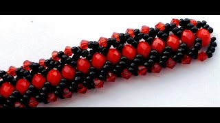 flat spiral beaded necklace tutorial
