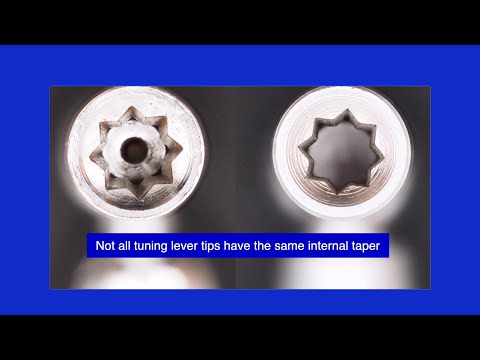 Comparison of Piano Tuning Lever Tips - Internal Taper - Wobble Test