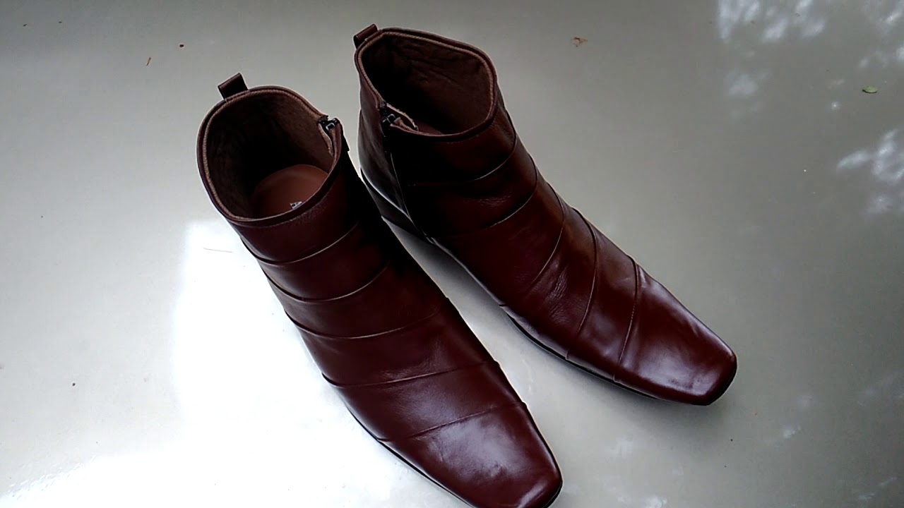 Alexander shoes  MB28 caramel sepatu kulit  pantofel boots 