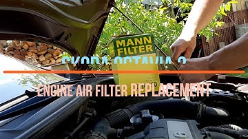 Skoda Octavia 2 - Engine Air Filter Replace