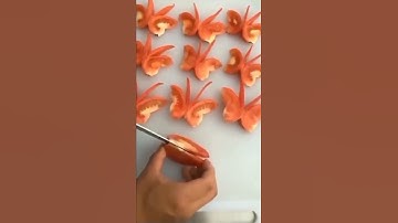 Thumbnail of bikin kupu-kupu dari tomat (tomato butterfly)