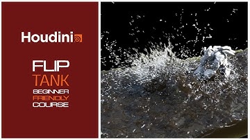 Houdini Flip Tank Simulation (Free beginner friendly course)#Houdini #FlipFluids #FlatTank #Flip