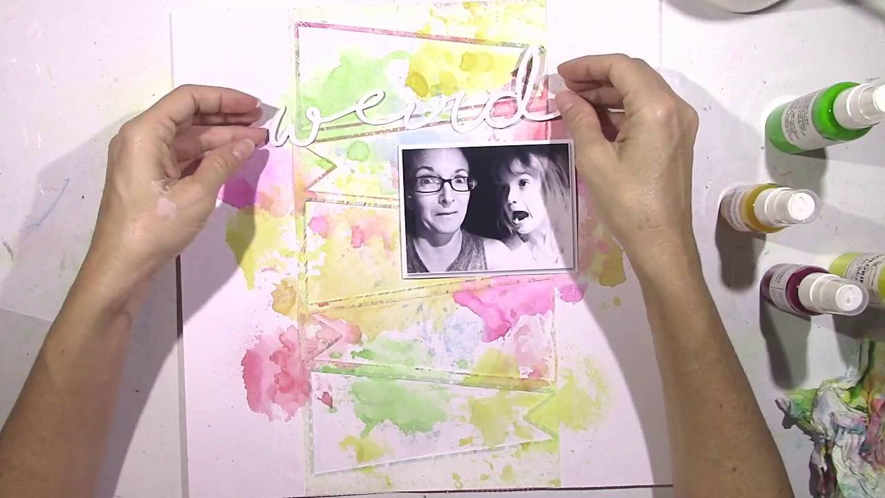 Using Older Supplies:  Scrapbooking Process #3