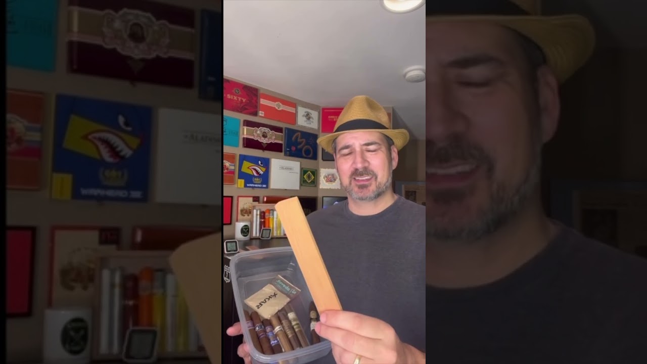 DIY Humidor Tupperware 