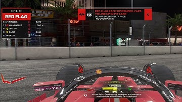 First ever Red Flag on the F1 23 Game
