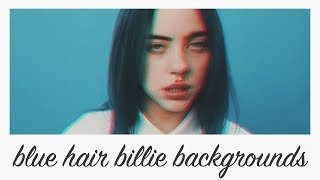 blue hair billie aesthetic background animations