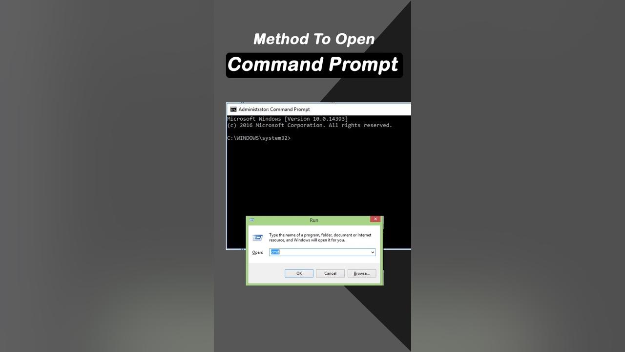 How to start Command Prompt ? ! Windows 10 ! CMD Command | How do I ...
