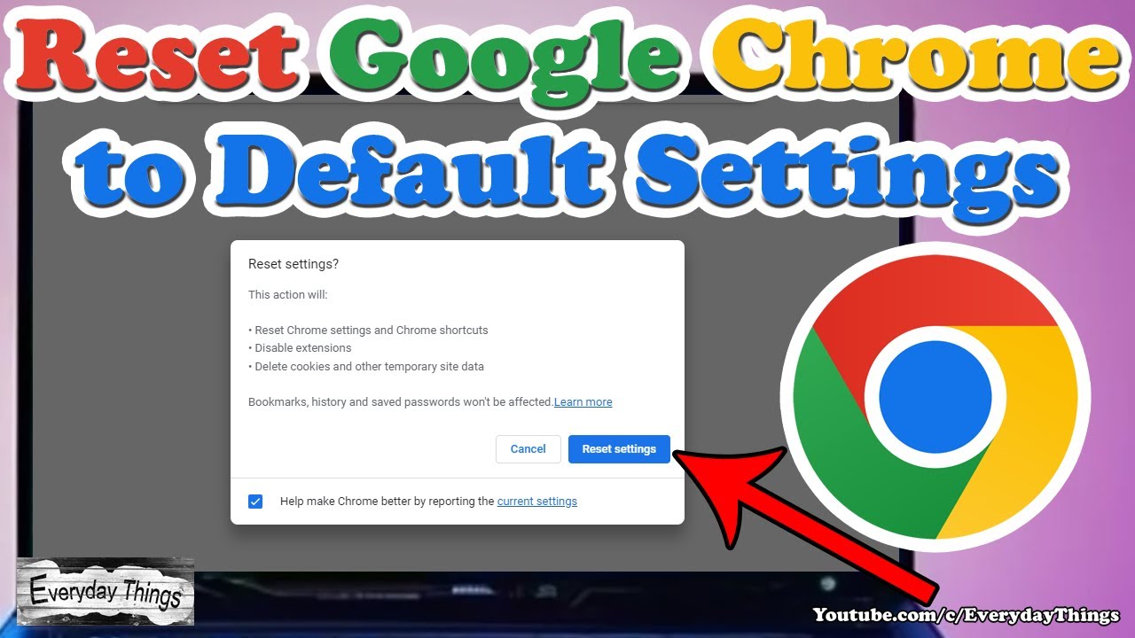 How to Reset Google Chrome