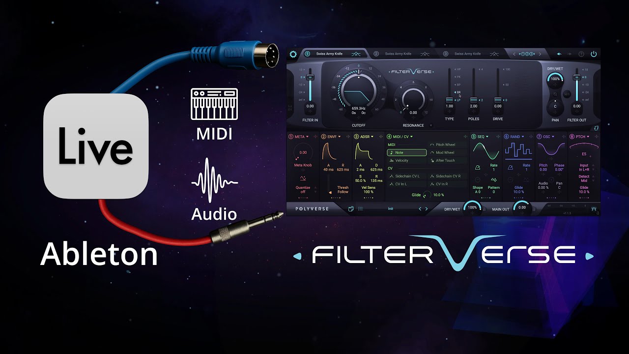 How To Connect Filterverse In Ableton Ableton Live - YouTube