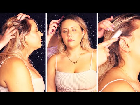 ASMR 💫 Fair gives Macy an elegant ultra tingly relaxing scalp massage, you will fall asleep ✨