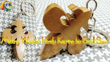 Making Wooden Handy Keyring by Scroll Saw  Woodworking Project With Scroll Saw