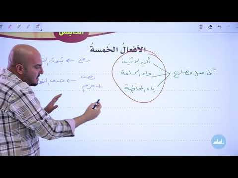 شرح درس الأفعال الخمسة اللغة العربية الصف السابع المنهاج الجديد الأستاذ إبراهيم حجاج
