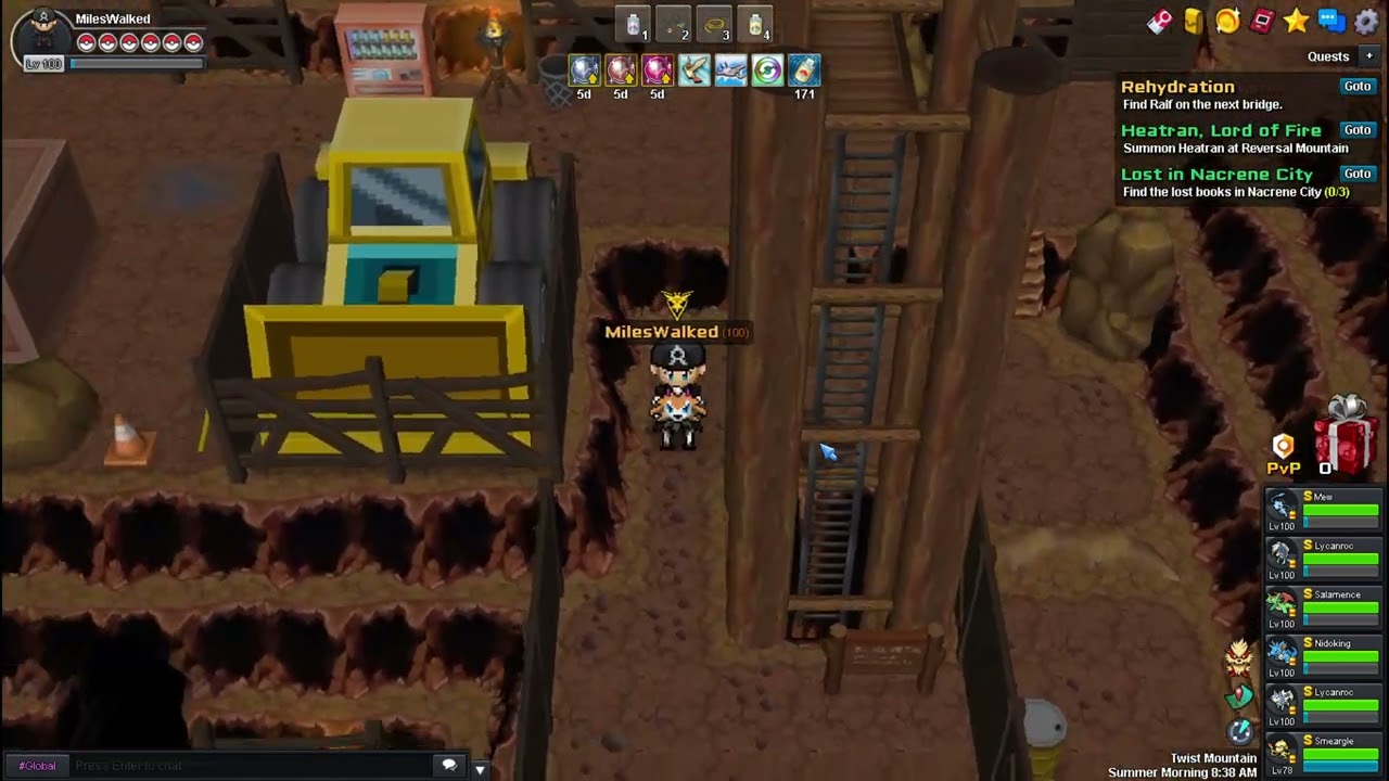 PokeOne Twist Mountain magma stone location