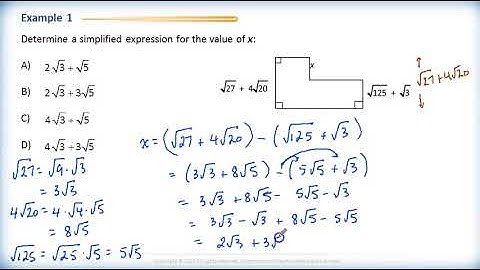 Math 2200 - Ch.5 Sec.5.1 Radical Expressions and Equations 1d - Review Questions