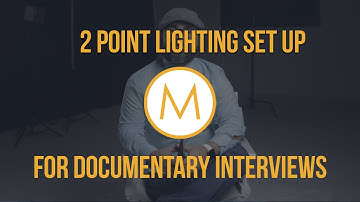 2 Point Lighting Set Up For Documentary Interviews #Lighting