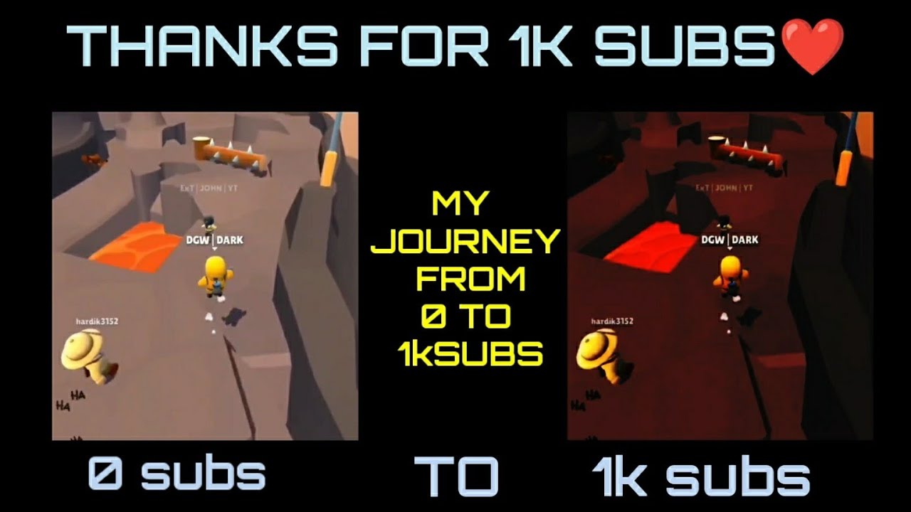 My journey from 0 to 1k subs | thx for 1k subscribers ️ | u guys made ...