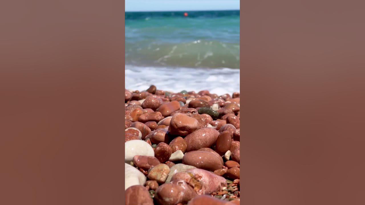 Пляж с розовой Галькой в Алуште 😻. Отель «Морской уголок». Крым # ...