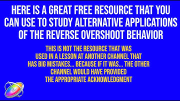 Get this Free Motion Template and Learn More about Reversing the Reverse Overshoot Behavior