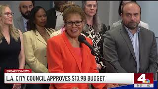 LA City Council approves Mayor Bass' revised $13.9B budget plan