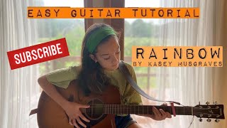 RAINBOW by Kasey Musgraves Easy Guitar Tutorial Cover