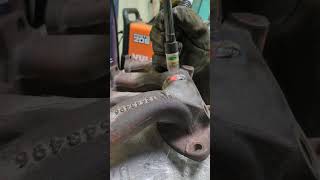 cracked cast iron exhaust manifold repair Tig welding