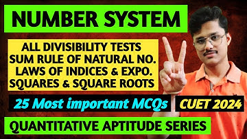 ( Part - 2 ) NUMBER SYSTEM QUANTITATIVE APTITUDE CUET 2024 | QUANTS FOR GENERAL TEST CUET/JMI 2024