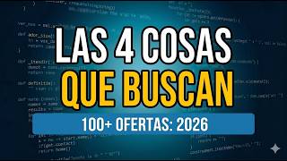 Primer Trabajo Programador: Lo que piden 100 ofertas reales en 2026