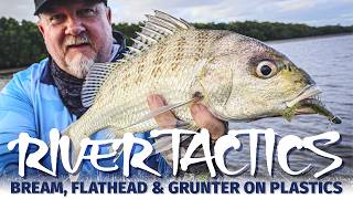 River Fishing with Soft Plastics - How to Catch Flats Bream, Structure Flathead and Rock Bar Grunter screenshot 2