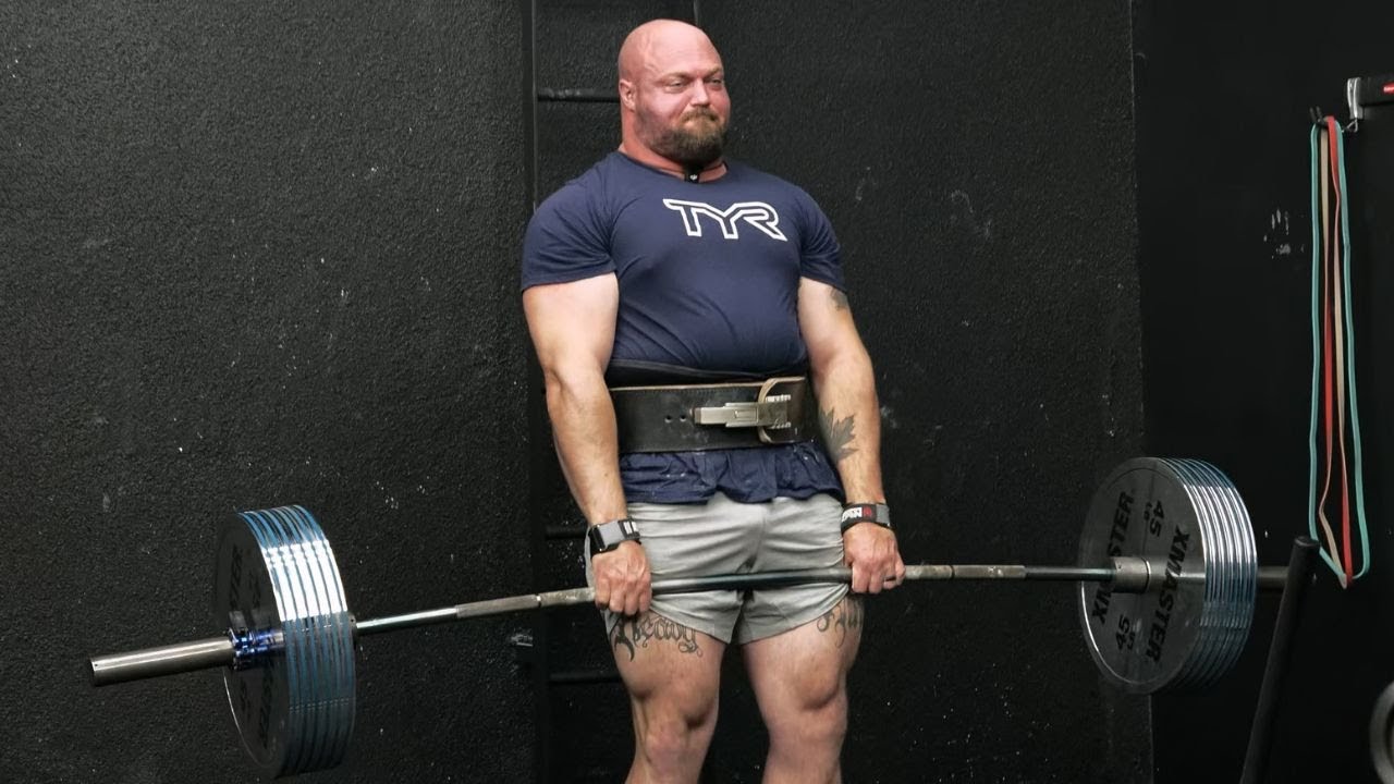 Worlds Strongest Man Tests His Squat Bench and Deadlift! Ft, Mitchell Hooper