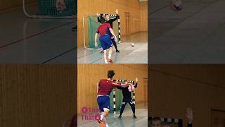 Handball wing goal technic #shorts #youtubeshorts #handball #respect