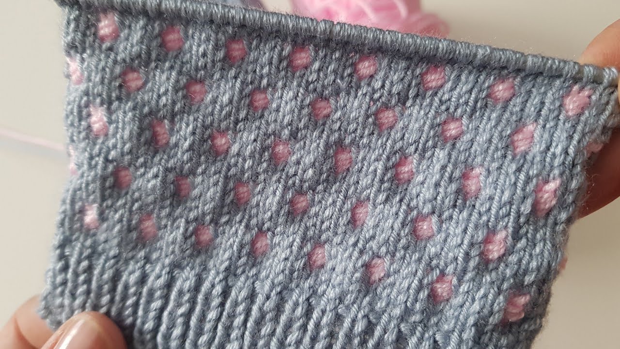 3d görünümlü kolay iki şiş yelek hırka süveter bere örgü modeli easy knitting pattern