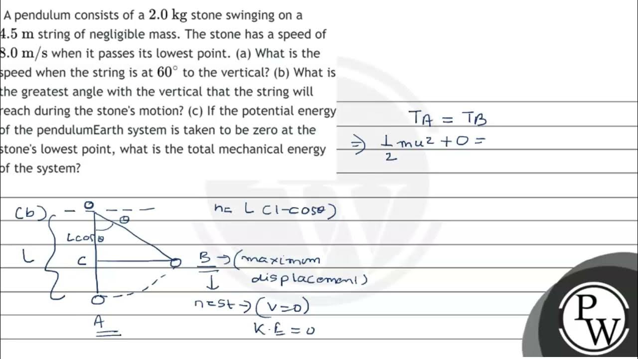 a-pendulum-consists-of-a-2-0-mathrm-kg-stone-swinging-on-a