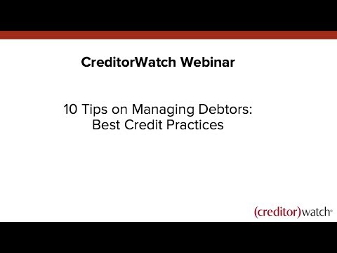 10 Tips on Managing Debtors