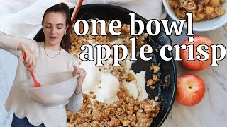 Details ONE BOWL Apple Crisp | EASY, flexible, so tasty, and a perfect meal prep dessert  | Fresh Erica Update