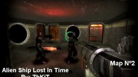 FPS Creator X9 Game - Alien Ship Lost In Time, Map Nº2