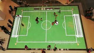 Play football (soccer) on the Interactive Floor LED screen
