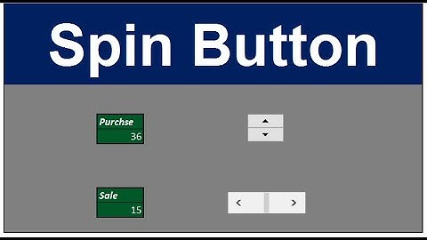 Using Spin Buttons in Excel (Step By Step) | Excel Functions