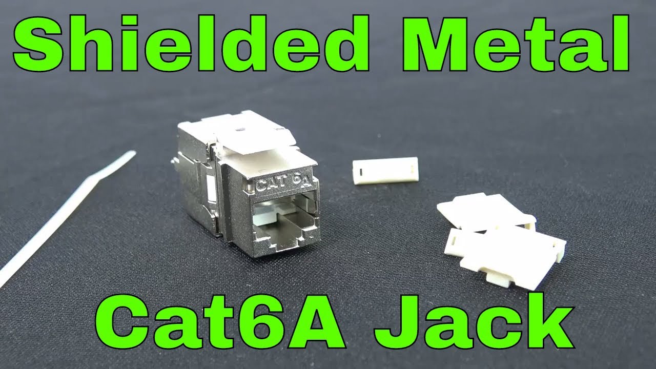 RJ45 Cat6a Shielded Metal Keystone Jacks connectors