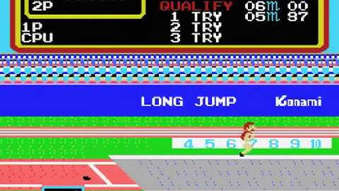 Track & Field 1 Europe MSX Gameplay video Snapshot