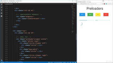 Materialize CSS from Scratch: Lesson 18 - Preloaders
