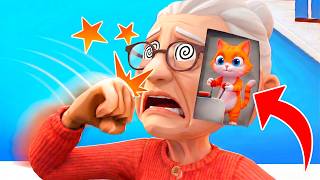 Using MIND CONTROL to Prank Granny! (I Am Cat VR) screenshot 5