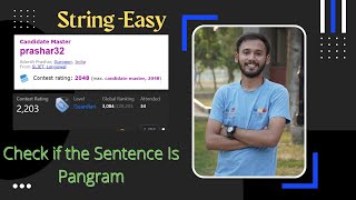 Check if the Sentence is Pangram | Leetcode Easy | String | prashar32