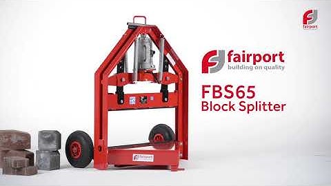 Fairport Construction Blocksplitter video FBS65 V1 1920