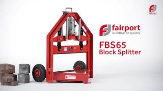 Fairport Construction Blocksplitter video FBS65 V1 1920
