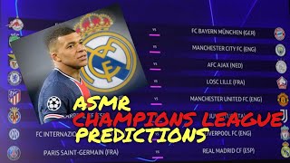 (ASMR) My Champions League Round Of 16 Predictions | Soft Spoken screenshot 3