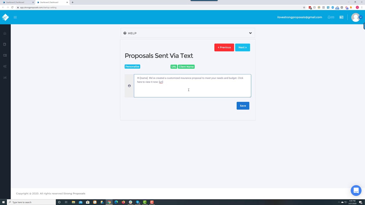 Initial Setup - Setting Up Your Text Message Template - YouTube