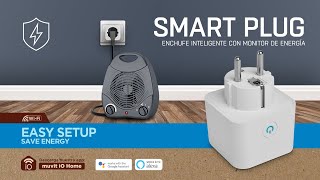 Enchufe Inteligente Con Monitor De Energía Muvit Io Compatible Con Alexa Y Google Home