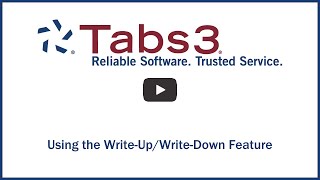 Using the Write-Up/Write-Down Feature