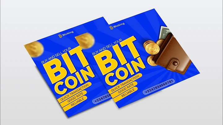 How to create bitcoin flyer | Easy way to blur image in pixelLab | Flyer Design | PixelLab Tutorial