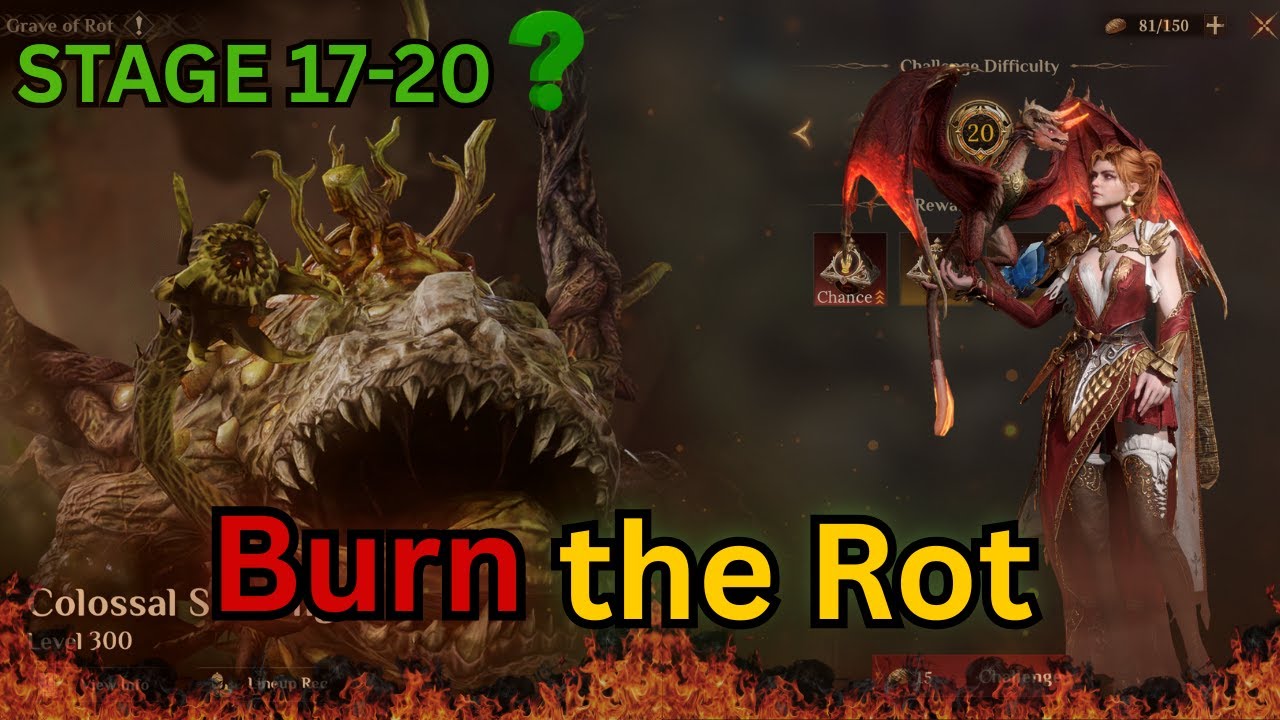 Can WILDFIRE team clear grave of ROT 20? | Dragonheir: Silent Gods